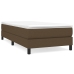 Estructura de cama sin colchón tela marrón oscuro 90x190 cm