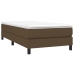 Estructura de cama sin colchón tela marrón oscuro 90x190 cm