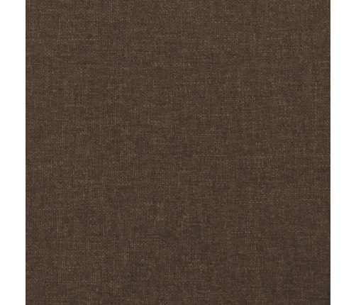 Estructura de cama sin colchón tela marrón oscuro 90x190 cm