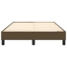 Estructura de cama sin colchón tela marrón oscuro 120x200 cm