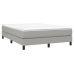 Cama sin colchón tela gris claro 140x190 cm