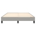 Cama sin colchón tela gris claro 140x190 cm