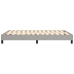 Cama sin colchón tela gris claro 140x190 cm