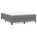 Estructura de cama sin colchón tela gris oscuro 140x200 cm