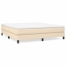 Cama sin colchón tela color crema 160x200 cm