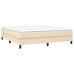 Cama sin colchón tela color crema 160x200 cm