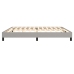 Cama sin colchón tela gris claro 200x200 cm