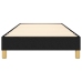 Estructura de cama sin colchón tela negro 90x190 cm