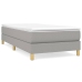 Estructura de cama sin colchón tela gris claro 90x200 cm