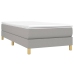 Estructura de cama sin colchón tela gris claro 90x200 cm