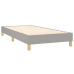 Estructura de cama sin colchón tela gris claro 90x200 cm
