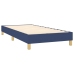 Estructura de cama sin colchón tela azul 100x200 cm