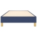 Estructura de cama sin colchón tela azul 100x200 cm