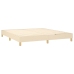Cama sin colchón tela color crema 160x200 cm