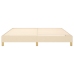 Cama sin colchón tela color crema 160x200 cm