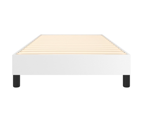 vidaXL Estructura de cama cuero sintético blanco 80x200 cm