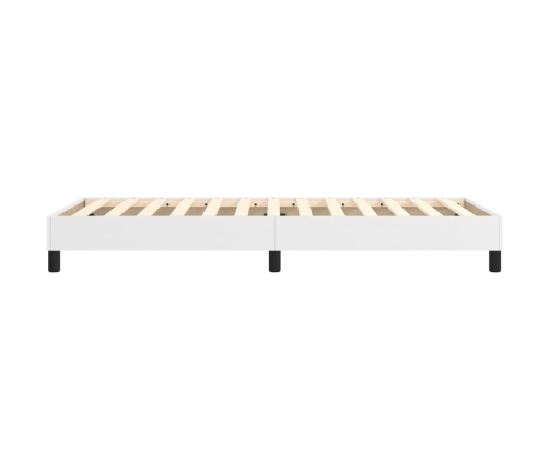 vidaXL Estructura de cama cuero sintético blanco 80x200 cm