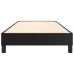 Estructura de cama sin colchón cuero sintético negro 90x190 cm
