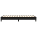 Estructura de cama sin colchón cuero sintético negro 90x190 cm