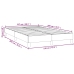Estructura de cama sin colchón cuero sintético crema 120x200 cm