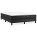 Estructura de cama sin colchón cuero sintético negro 140x200 cm