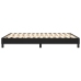Estructura de cama sin colchón cuero sintético negro 140x200 cm