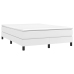 Estructura de cama sin colchón cuero sintético blanco 140x200cm
