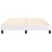 Estructura de cama sin colchón cuero sintético blanco 140x200cm