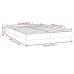 Estructura de cama sin colchón cuero sintético blanco 140x200cm
