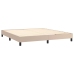 vidaXL Estructura de cama de cuero sintético capuchino 180x200 cm