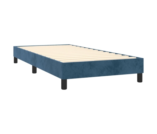 vidaXL Estructura de cama de terciopelo azul 80x200 cm