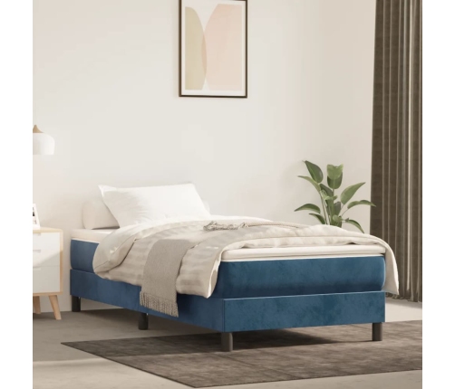 vidaXL Estructura de cama de terciopelo azul 80x200 cm