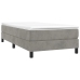 vidaXL Estructura de cama de terciopelo gris claro 90x190 cm