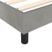 vidaXL Estructura de cama de terciopelo gris claro 90x190 cm