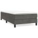 Estructura de cama de terciopelo gris oscuro 90x190 cm