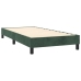 Estructura de cama sin colchón terciopelo verde oscuro 90x190cm