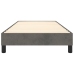 Estructura de cama sin colchón terciopelo gris oscuro 90x200 cm