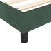 Estructura de cama sin colchón terciopelo verde oscuro 90x200cm