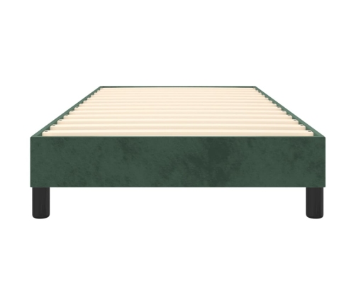 vidaXL Estructura de cama de terciopelo verde 100x200 cm