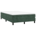 Estructura cama sin colchón terciopelo verde oscuro 120x200 cm