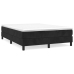 Estructura de cama sin colchón terciopelo negro 140x190 cm