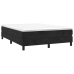 Estructura de cama sin colchón terciopelo negro 140x190 cm