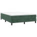 Estructura cama sin colchón terciopelo verde oscuro 140x190 cm