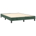 Estructura cama sin colchón terciopelo verde oscuro 140x190 cm