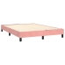 Estructura de cama sin colchón terciopelo rosa 140x190 cm