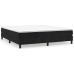 Estructura de cama sin colchón terciopelo negro 160x200 cm