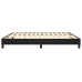 Estructura de cama sin colchón terciopelo negro 160x200 cm