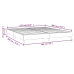 Estructura de cama sin colchón terciopelo negro 160x200 cm
