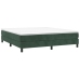 Estructura cama sin colchón terciopelo verde oscuro 180x200 cm