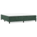 Estructura cama sin colchón terciopelo verde oscuro 200x200 cm